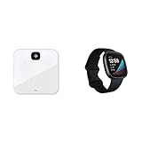 Fitbit Sense - Smartwatch avanzado de Salud con Herramientas avanzadas de la Salud del corazón, gestión del estrés y Tendencias de Temperatura cutánea + Fitbit Aria Air Scales White, Unisex-Adult