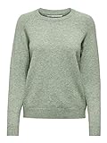 Only Onllesly Kings L/s Pullover Knt Noos suéter, Multicolor (BasilW Melange), Medium para Mujer