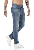Redbridge Vaqueros para Hombre Jeans Denim Pants Estilo Straight Cut Azul W32L34