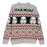 Star Wars Stormtroopers de Navidad Puente de Punto para Hombres Multicolor M | Idea Isla de Navidad suéter Feo Feria Jumper
