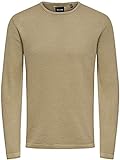 Only & Sons Onspanter Life 12 Struc Crew Knit Noos, Chinchilla, L para Hombre